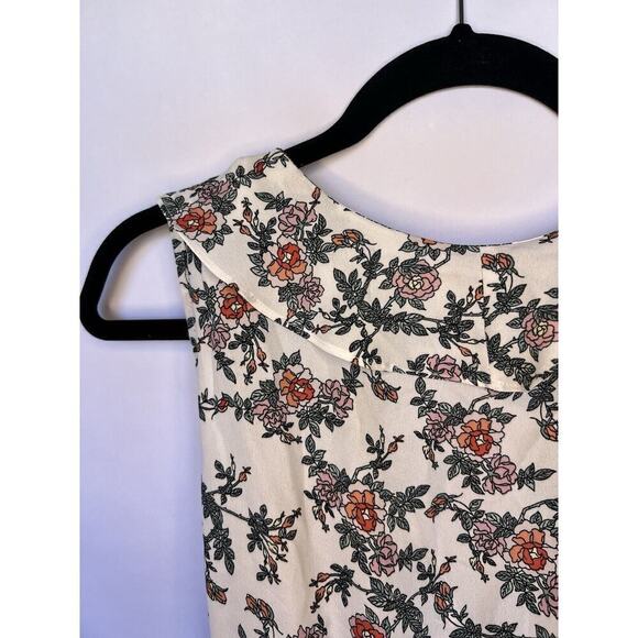 Max Studio Women’s Floral V-Neck Ruffle Sleeveless Surplice Top Tie Blouse M NWT - Picture 9 of 15